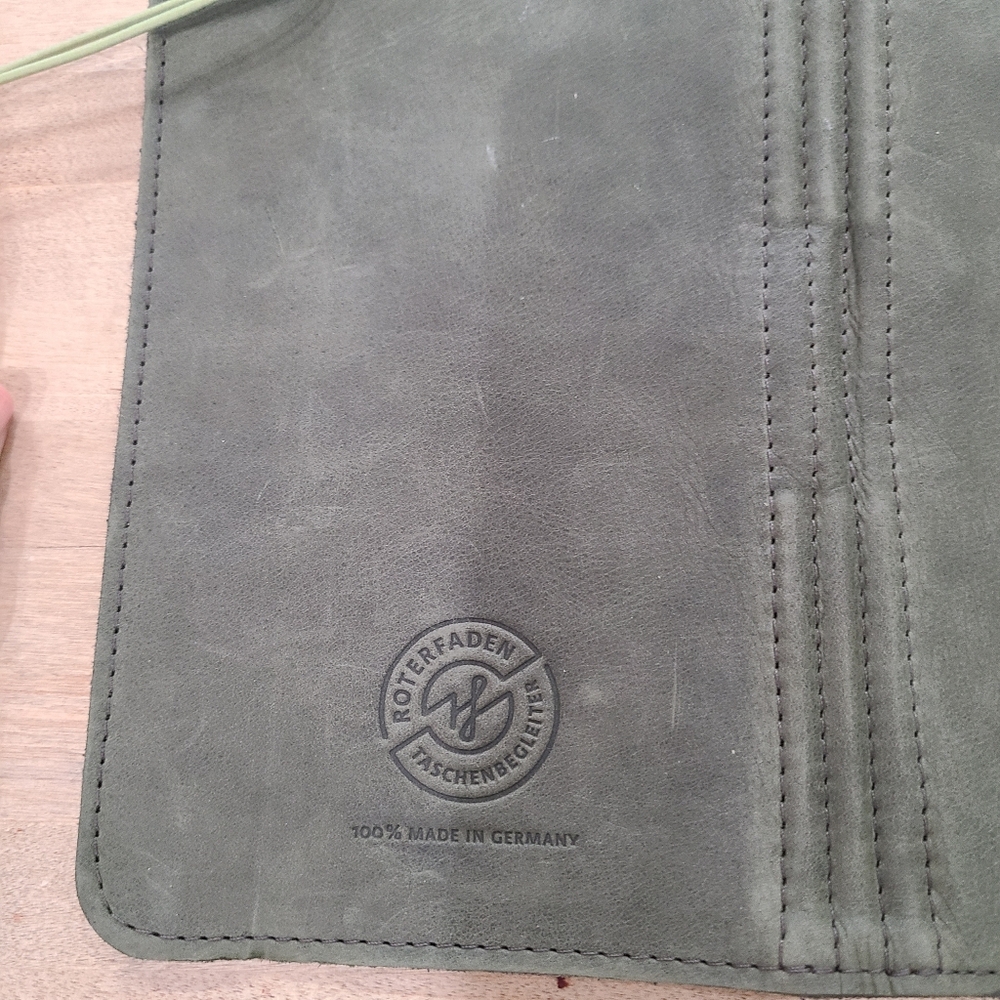 Roterfaden Taschenbegleiter A5 slim Standard TN Leather Notebook Cover+extras! - Picture 7 of 16